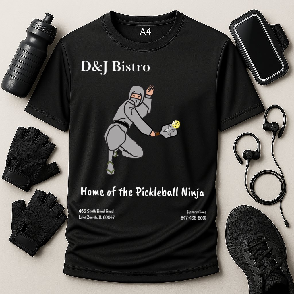 D & J Bistro Pickleball Ninja Performance Shirt