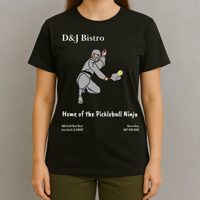 D & J Bistro Pickleball Ninja T-Shirt