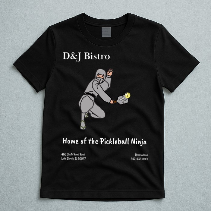D & J Bistro Pickleball Ninja T-Shirt