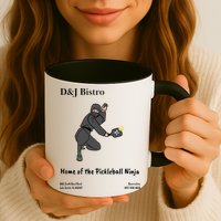 D & J Bistro Pickleball Ninja Mug