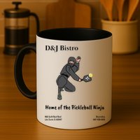 D & J Bistro Pickleball Ninja Mug