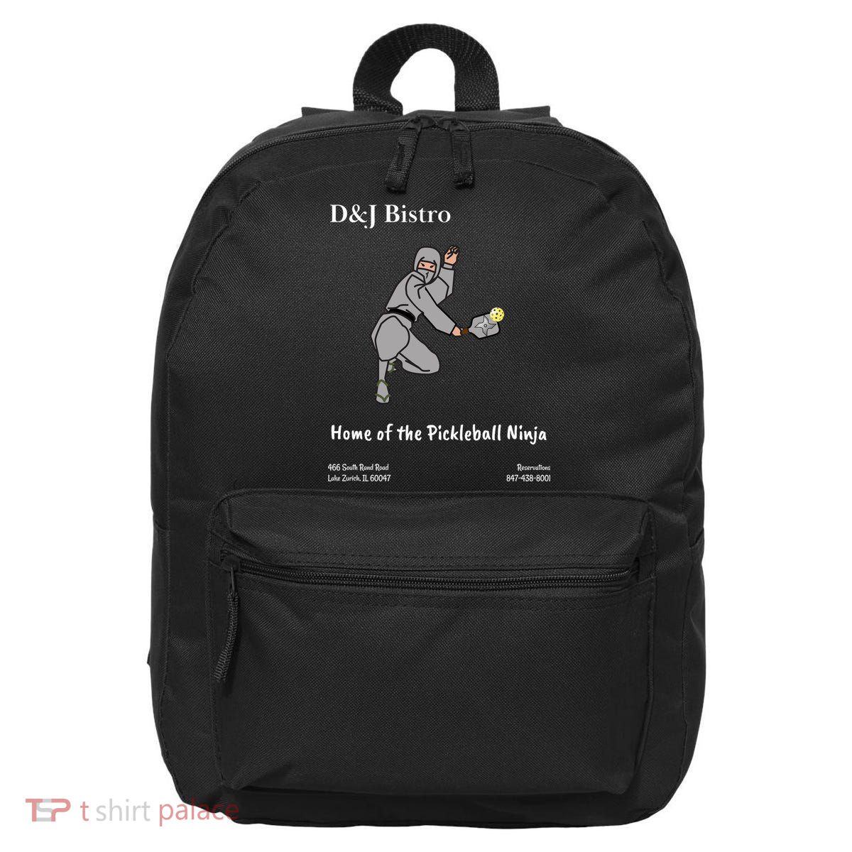 D & J Bistro Pickleball Ninja 16 in Basic Backpack