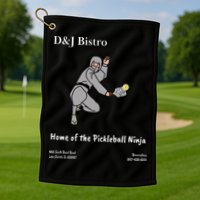 D & J Bistro Pickleball Ninja Golf Towel