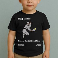 D & J Bistro Pickleball Ninja Toddler T-Shirt