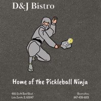 D & J Bistro Pickleball Ninja Cotton Canvas Backpack