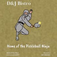 D & J Bistro Pickleball Ninja Garment-Dyed Women's Muscle Tee