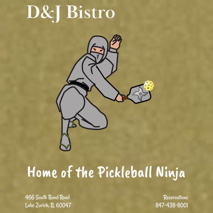 D & J Bistro Pickleball Ninja Garment-Dyed Women's Muscle Tee