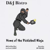 D & J Bistro Pickleball Ninja Garment-Dyed Sweatshirt