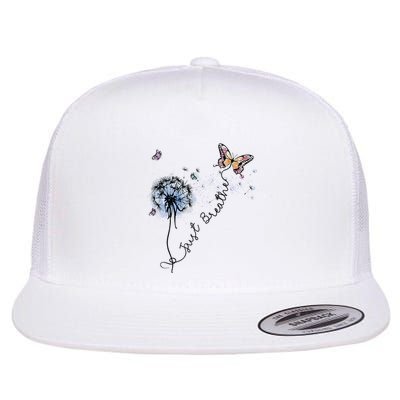 Dandelion Just Breathe Buttefly Inspiration Quotes Flatbill Hat
