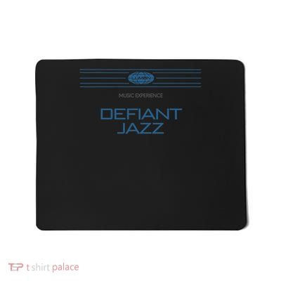 Defiant Jazz Black Modern Collarless Mousepad
