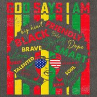 Distressed Juneteenth Black History Month God Says I Am Cotton Canvas Backpack