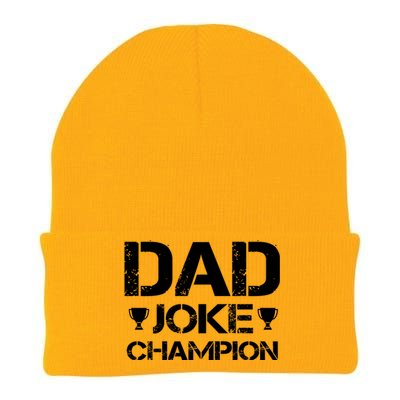 Dad Joke Champion Knit Cap Winter Beanie