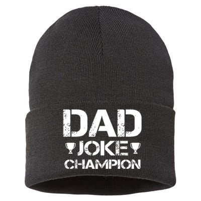 Dad Joke Champion Sustainable Knit Beanie