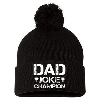 Dad Joke Champion Pom Pom 12in Knit Beanie