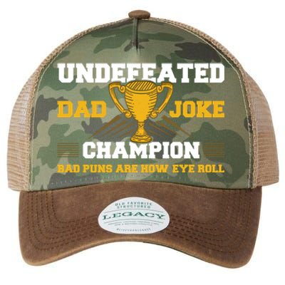 Dad Joke Champion Gift Legacy Tie Dye Trucker Hat