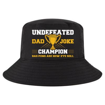 Dad Joke Champion Gift Cool Comfort Performance Bucket Hat