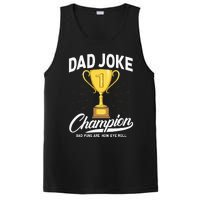 Dad Joke Champion FUNNY Dad Jokes Trophy Bad Puns PosiCharge Competitor Tank