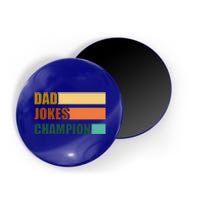 Dad Jokes Champion For Fathers Day Dad Bob Funny Gift Magnet