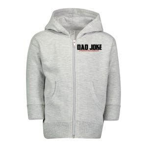 Dad Joke Connoisseur Funny Fathers Day Gift Dads Bad Jokes Funny Gift Toddler Zip Fleece Hoodie