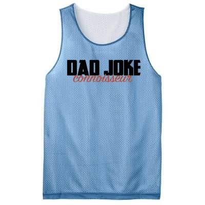 Dad Joke Connoisseur Funny Fathers Day Gift Dads Bad Jokes Funny Gift Mesh Reversible Basketball Jersey Tank