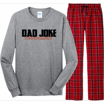 Dad Joke Connoisseur Funny Fathers Day Gift Dads Bad Jokes Funny Gift Long Sleeve Pajama Set