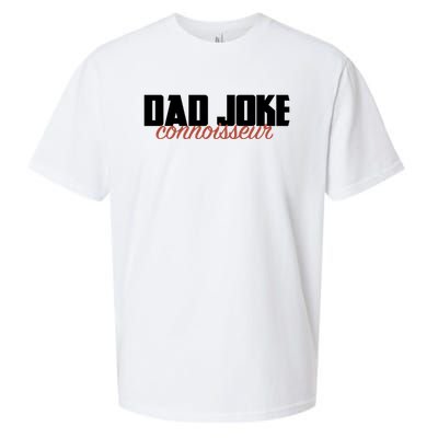 Dad Joke Connoisseur Funny Fathers Day Gift Dads Bad Jokes Funny Gift Sueded Cloud Jersey T-Shirt