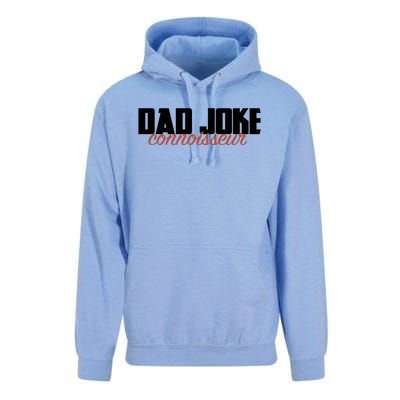 Dad Joke Connoisseur Funny Fathers Day Gift Dads Bad Jokes Funny Gift Unisex Surf Hoodie