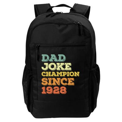 Dad Joke Champion Since 1928 Birthday Fathers Day Cool Gift Backpack
