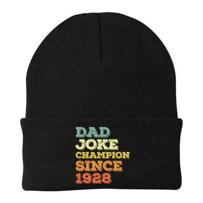 Dad Joke Champion Since 1928 Birthday Fathers Day Cool Gift Beanie