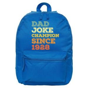 Dad Joke Champion Since 1928 Birthday Fathers Day Cool Gift 16 in Basic Backpack