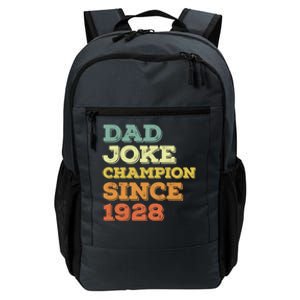 Dad Joke Champion Since 1928 Birthday Fathers Day Cool Gift Daily Commute Backpack