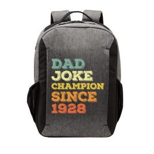 Dad Joke Champion Since 1928 Birthday Fathers Day Cool Gift Vector Backpack