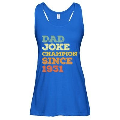 Dad Joke Champion Since 1931 Gift Birthday Fathers Day Gift Ladies Essential Flowy Tank