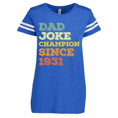 Dad Joke Champion Since 1931 Gift Birthday Fathers Day Gift Enza Ladies Jersey Football T-Shirt