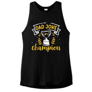 Dad Jokes Champion Ladies PosiCharge Tri-Blend Wicking Tank