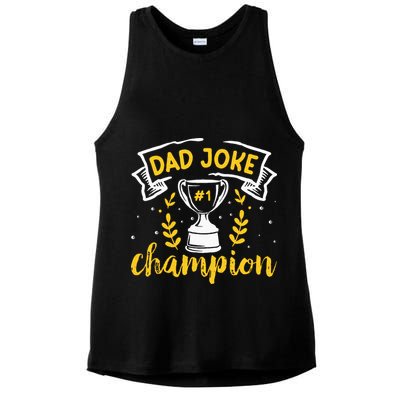 Dad Jokes Champion Ladies PosiCharge Tri-Blend Wicking Tank