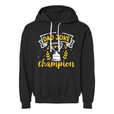 Dad Jokes Champion Garment-Dyed Fleece Hoodie