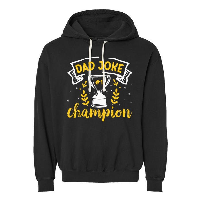 Dad Jokes Champion Garment-Dyed Fleece Hoodie