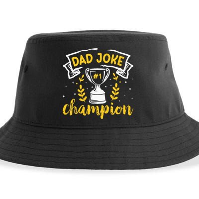 Dad Jokes Champion Sustainable Bucket Hat