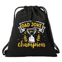 Dad Jokes Champion Drawstring Bag