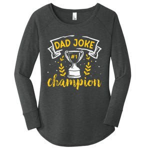 Dad Jokes Champion Women's Perfect Tri Tunic Long Sleeve Shirt