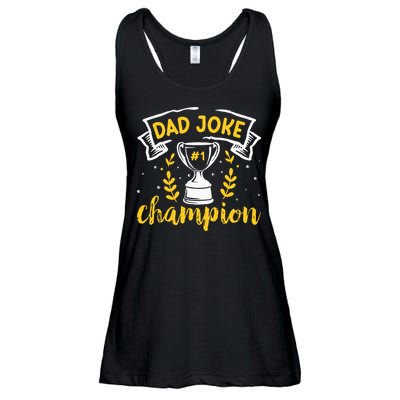 Dad Jokes Champion Ladies Essential Flowy Tank