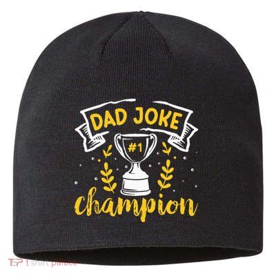 Dad Jokes Champion Sustainable Beanie