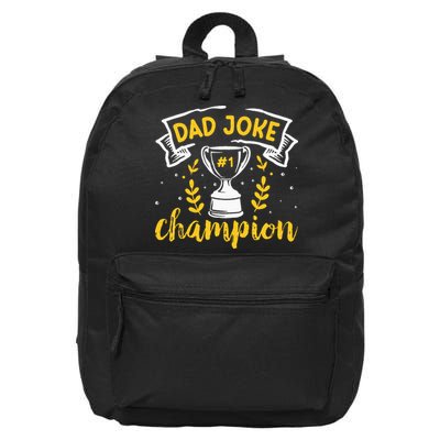 Dad Jokes Champion 16 in Basic Backpack
