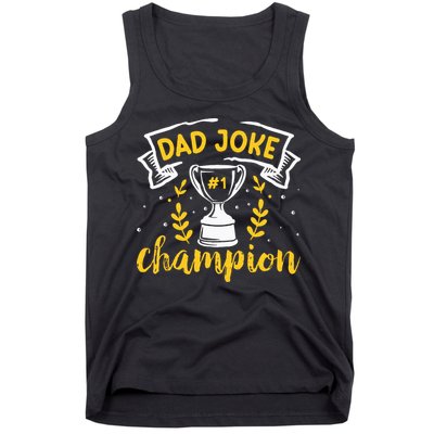 Dad Jokes Champion Tank Top