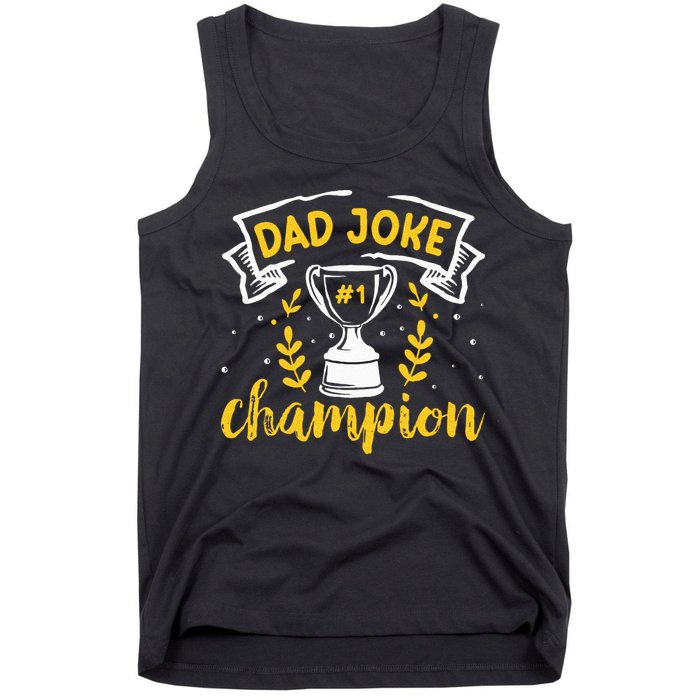 Dad Jokes Champion Tank Top