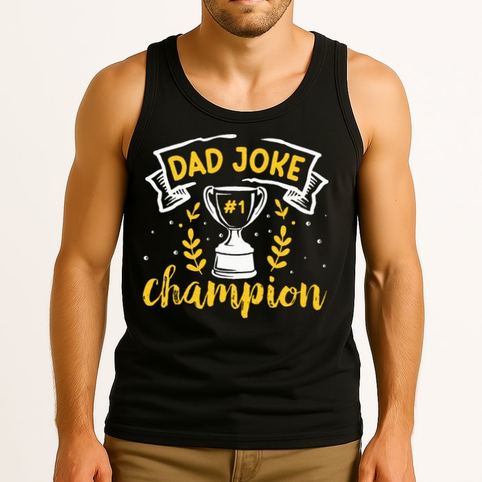 Dad Jokes Champion Tank Top