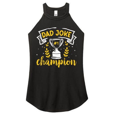 Dad Jokes Champion Women's Perfect Tri Rocker Tank