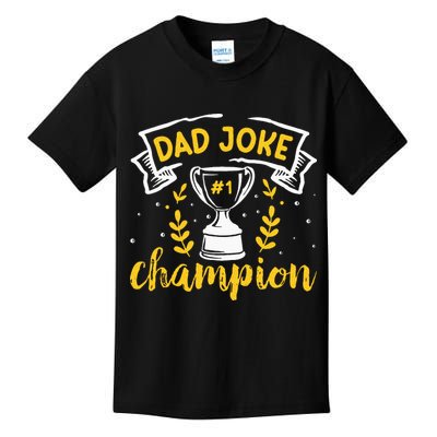 Dad Jokes Champion Kids T-Shirt