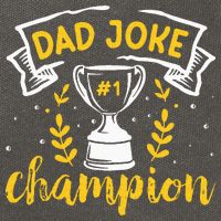 Dad Jokes Champion Cotton Canvas Backpack